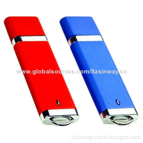 Plastic USB Flash Drives with 1 to 32GB Memory, Free Logo and 1.1/2.0 InterfaceNew